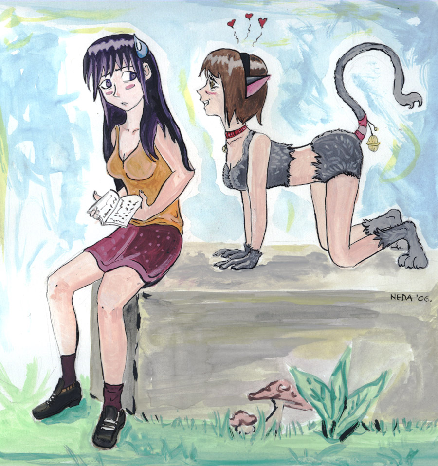 Sakaki &amp;Kaorin by BlackGoatGirl39