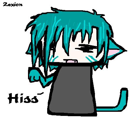 Zexion goes "HISS" by BlackPaint