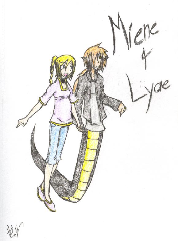 Miene and Lyae by BlackPaint