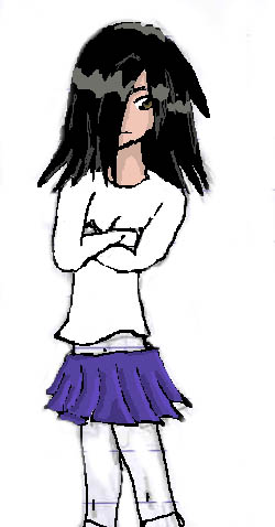 Angry school girl by BlackRose