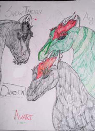 Three dragons by BlackRose_Archer