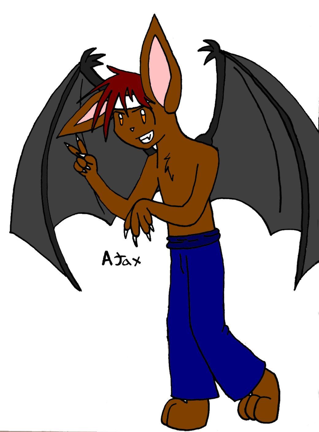 Ajax; The bat furry! by BlackSpiritWolf