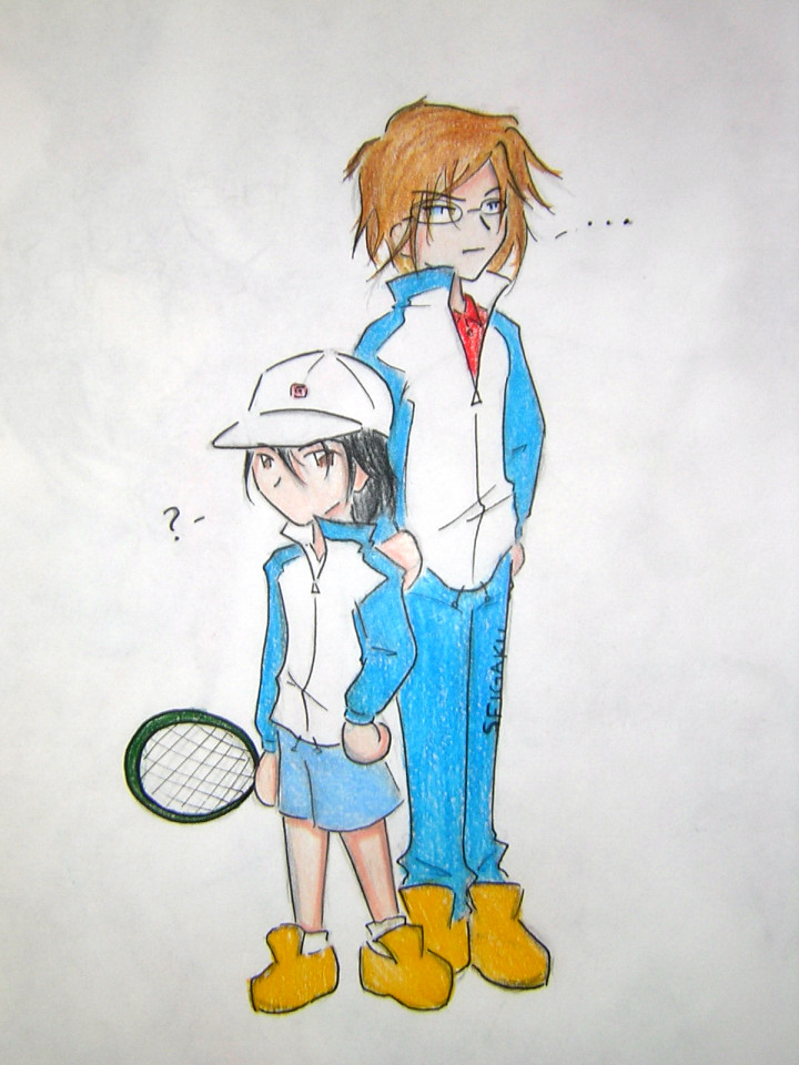 Tezuka and Ryoma Chibi. . . Thing? by Black_Breeze