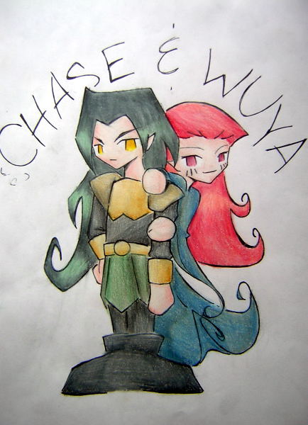 Chase and Wuya by Black_Breeze