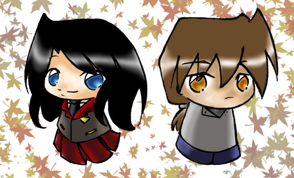 Fall chibis by Black_Breeze