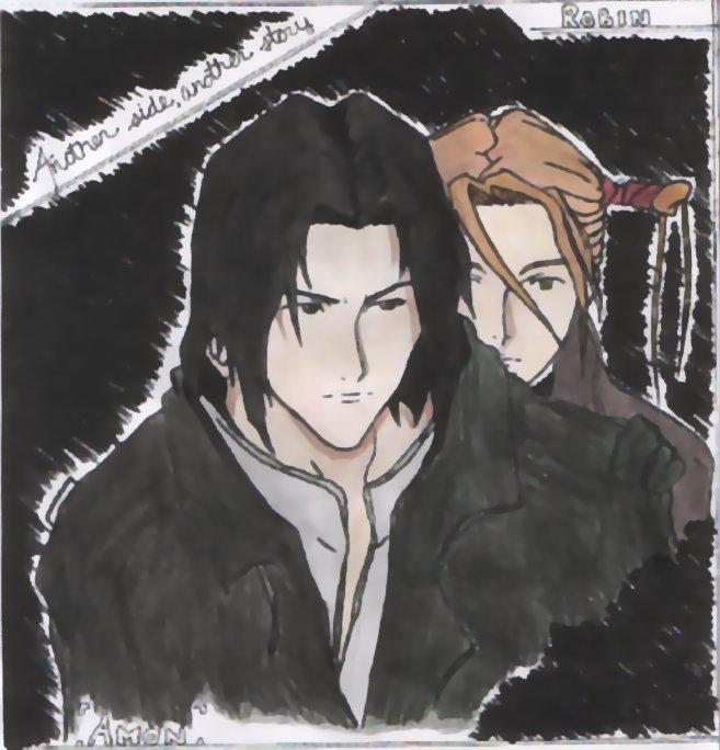 Amon and Robin- colored by Black_Mage_Faye