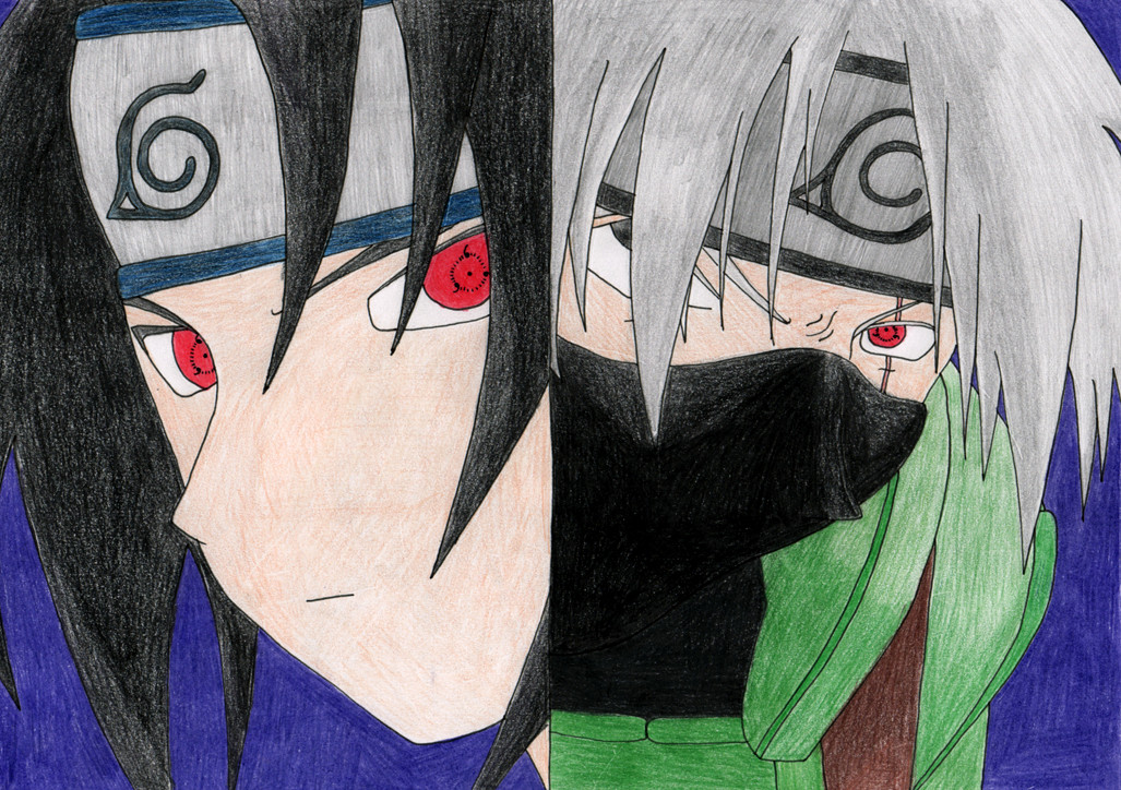 Sasuke and Kakashi by Black_Tiger