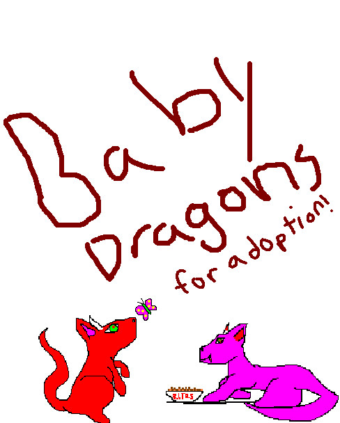 baby dragons for adoption by Blackwolfmoon