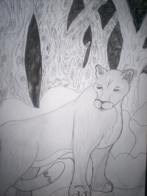female lion by Blackwolfmoon