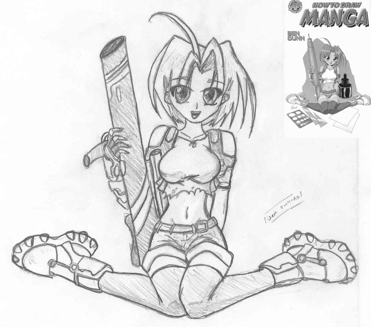 Cutie anime girl with rocket launcher^^ by BlackxRoze