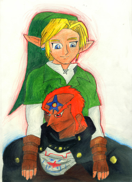 Link and Gannondorf (for LoveShineMegami) by Blade