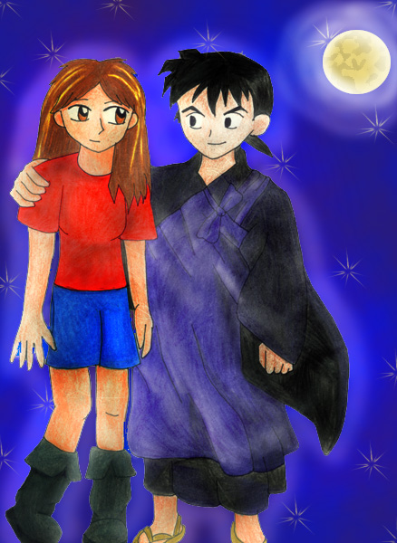 starrygirl and Miroku (for starrygirl) by Blade