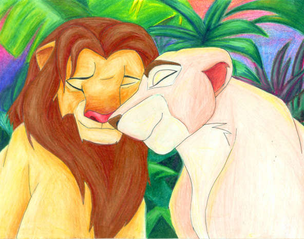 Simba and Nala: Valentines Day Pic by Blade