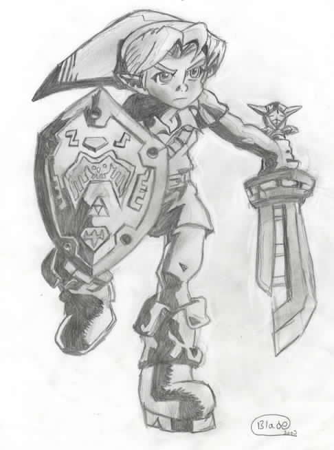 Link Shaded by Blade