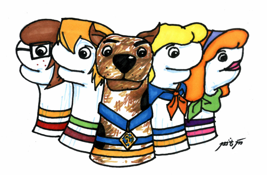Scooby Doo Sock Puppets (for Fuzzymousedemon) by Blade