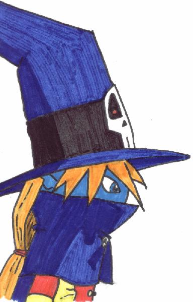 !Wizardmon (sideview, inked!) by Blade