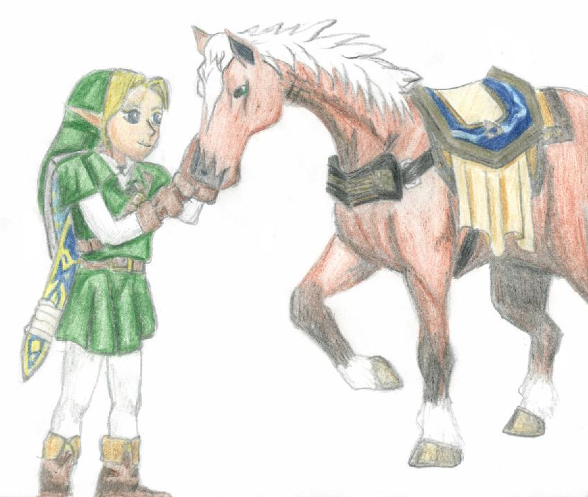 Link and Epona by Blade