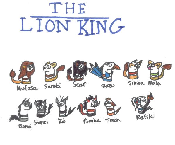 The Lion King Sock Puppets (for Surfn_Sharkbait) by Blade