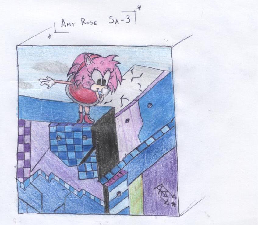 Amy Rose SA-3 Cliff edge by Bladed_Shadow