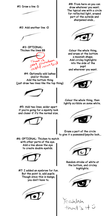 Manga Eye Tutorial by BlahxChan