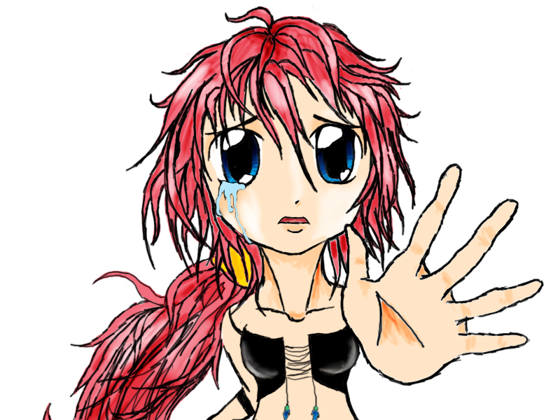 crying girl ( Not done yet ) xD by Blencem