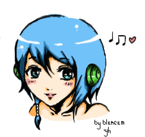 Blue hair by Blencem
