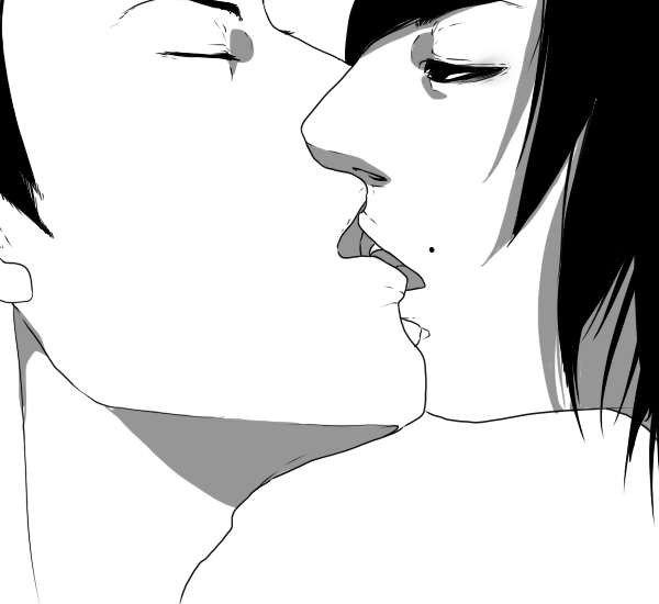 Kissin Animation WIP by Blencem