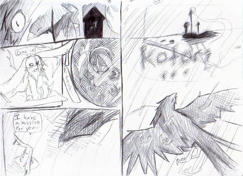 Tsuki no karasu pages 4,3 by Blizard404