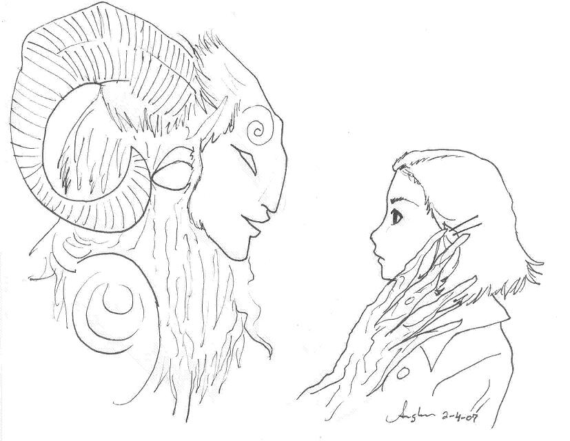 Pan''s Labyrinth (lineart) by BloodRoses1619