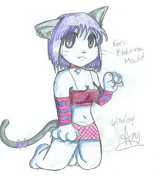 Gothic Kitty (for Katrina Madd) by BloodRoses1619