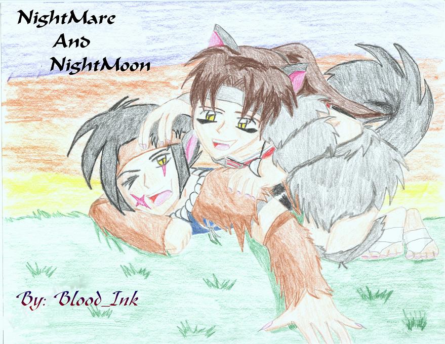 NightMare and NightMoon by Blood_ink
