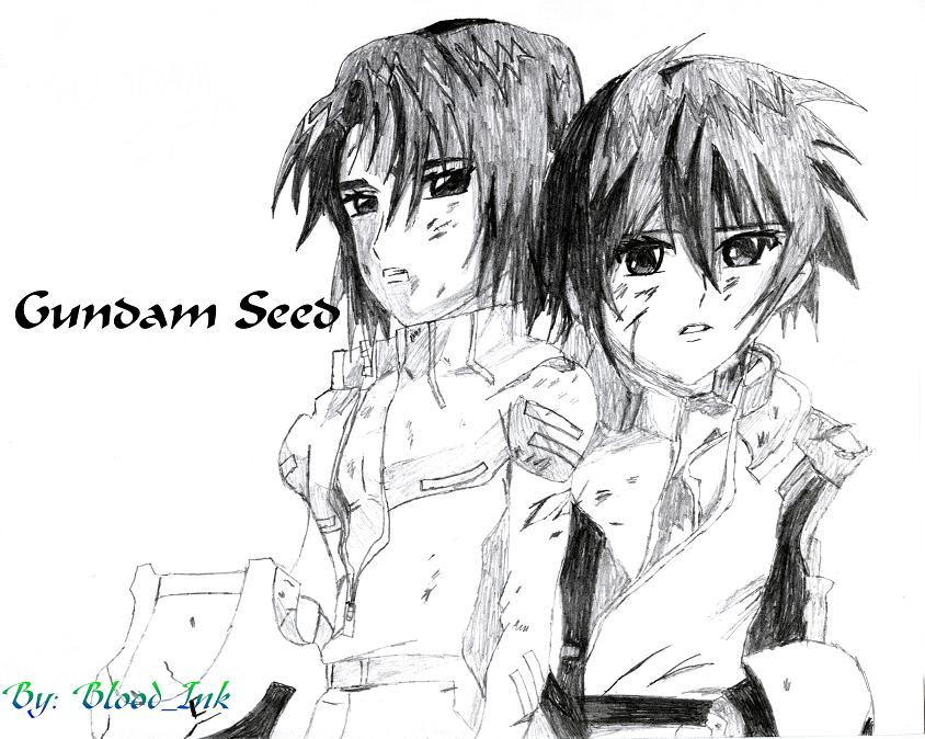 Kira and Athrun by Blood_ink
