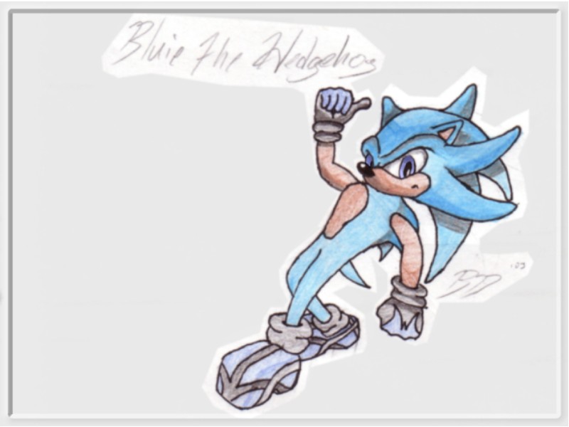 Bluie The Hedgehog, Sonic Adventure: Colored by BlueDarmani