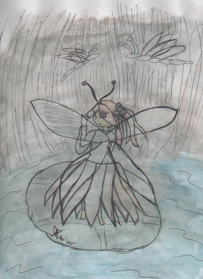 Dragonfly Faerie by BlueWingsFairy