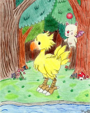 Chocobo Forest by Blue_Starfire