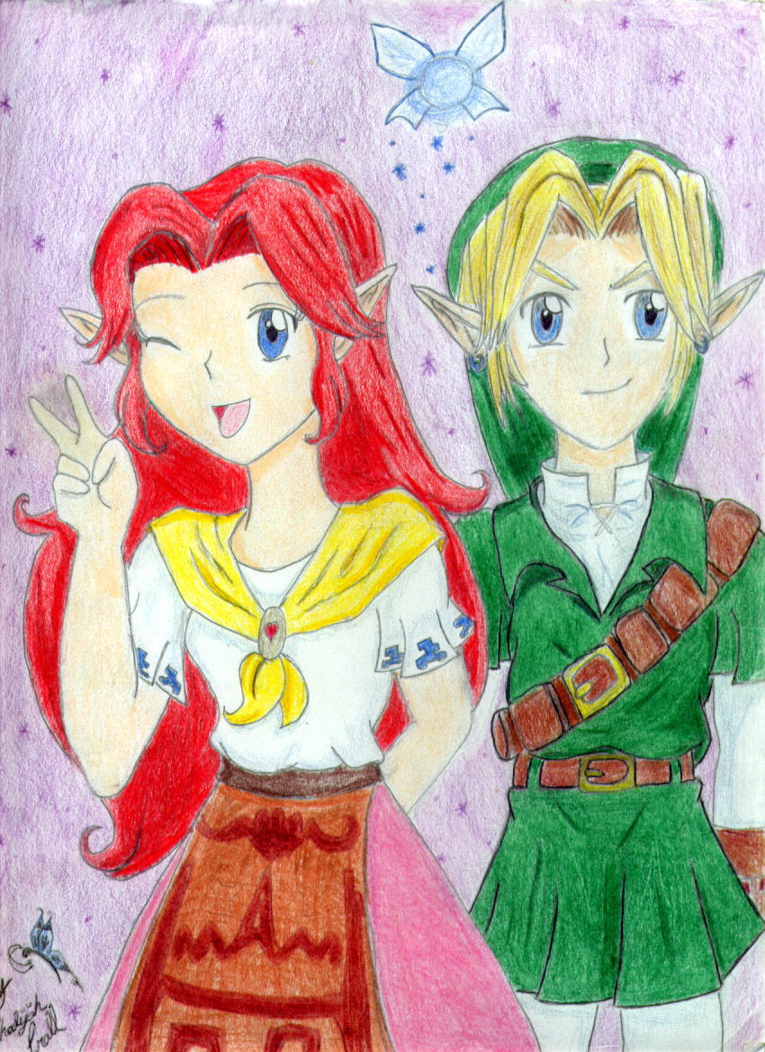 Cute Link and Malon by Blue_Starfire
