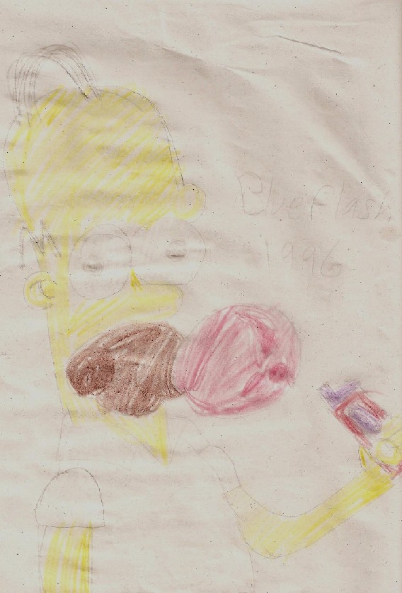 Homer Chewing Gum by Blueflash1996