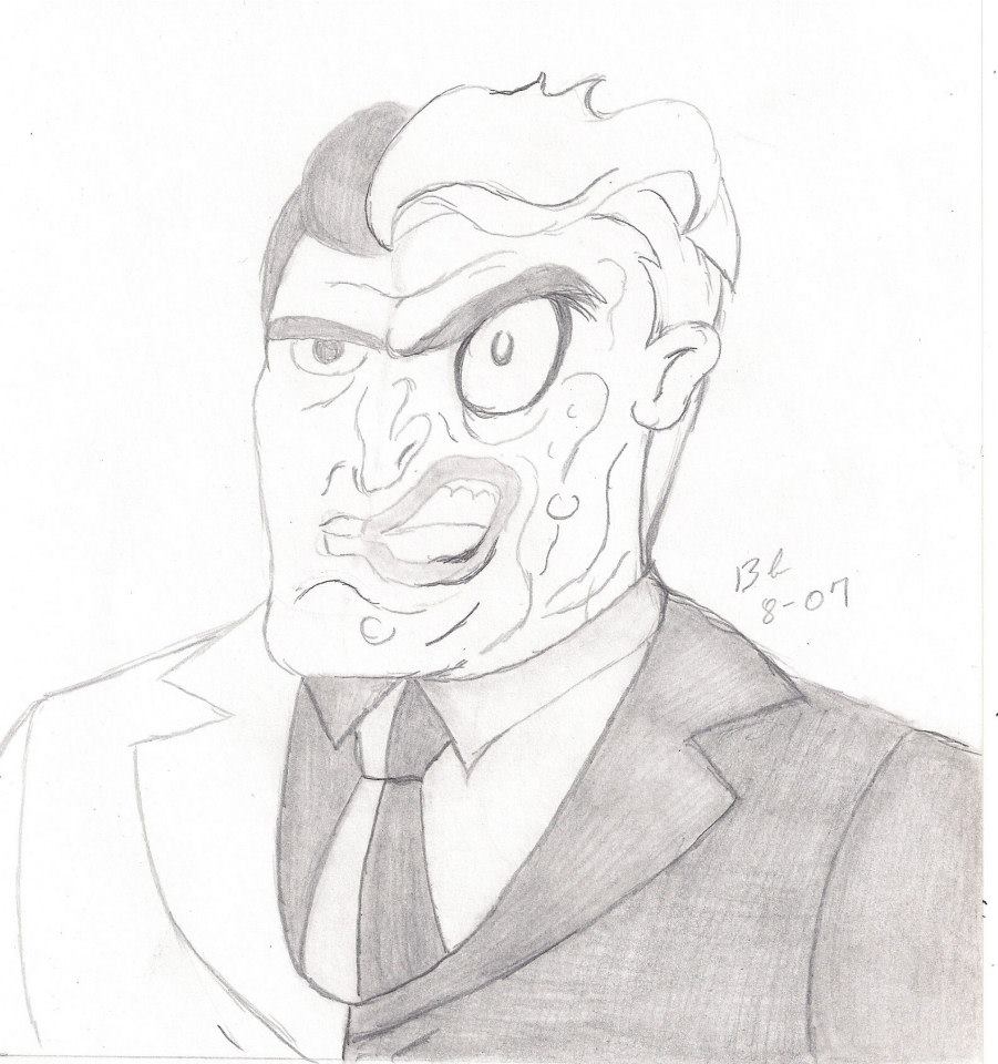 two face drawing easy