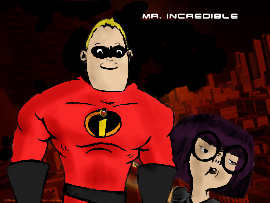 Mr Incredible and Edna by BobbyDarin