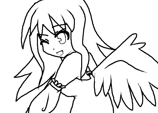 Rayeanne Angel (uncolored) by Boltbendergirl