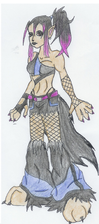 Anthro-wolf-girl by Boos_girl