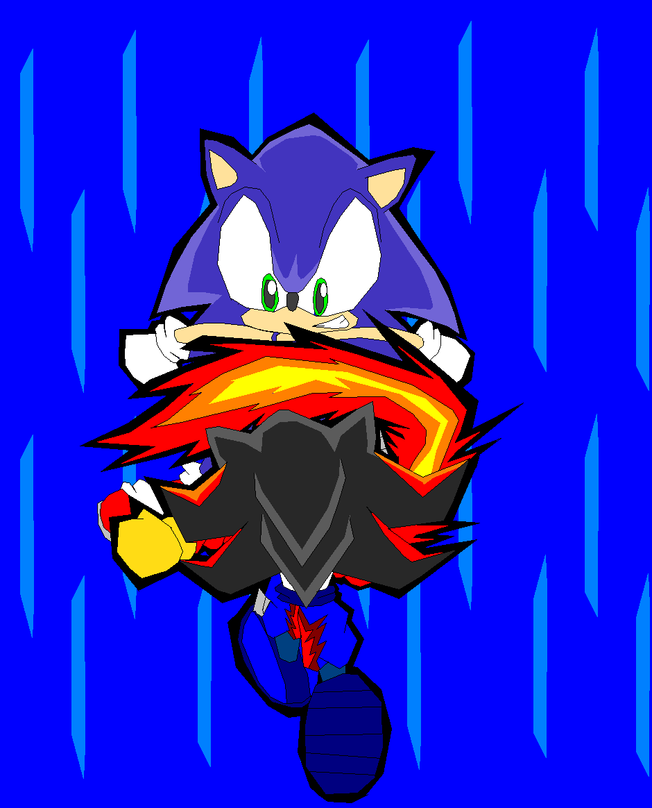 Sonic-VS-Inferno(Request for Brad yo)Done in 30 mi by BoyIsCool
