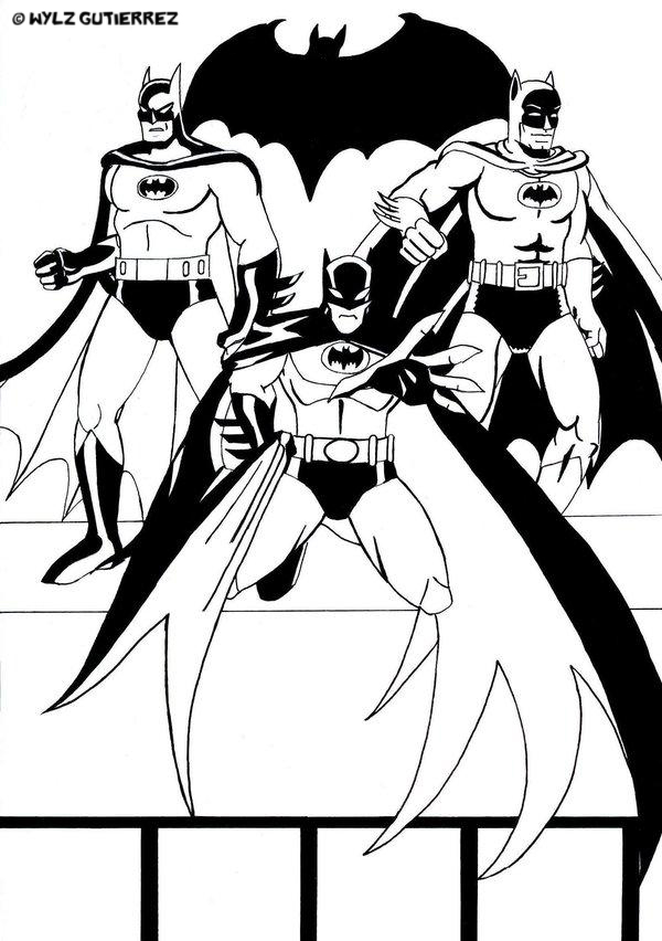 The 3 versions of BATMAN by Boykampilan