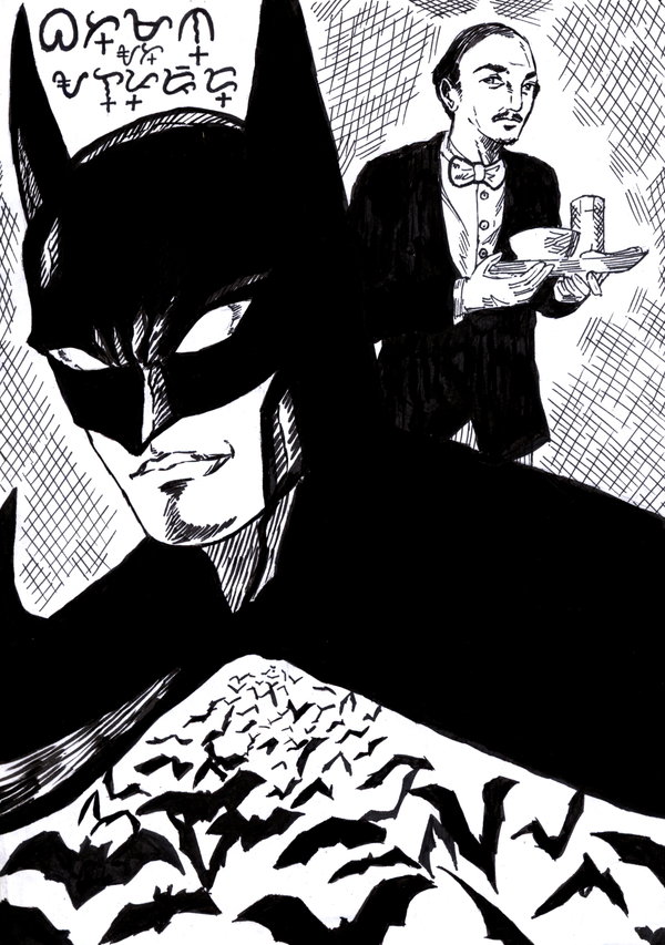 Batman and Alfred Pennyworth by Boykampilan