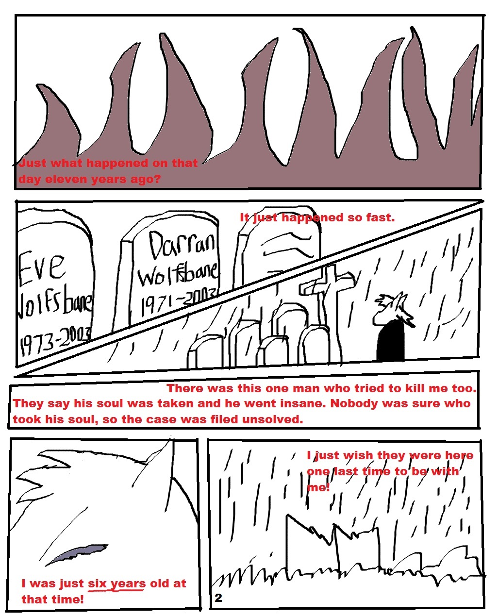 Solar Eclipse Wolf Legend Manga page 2 by Brambleheart92