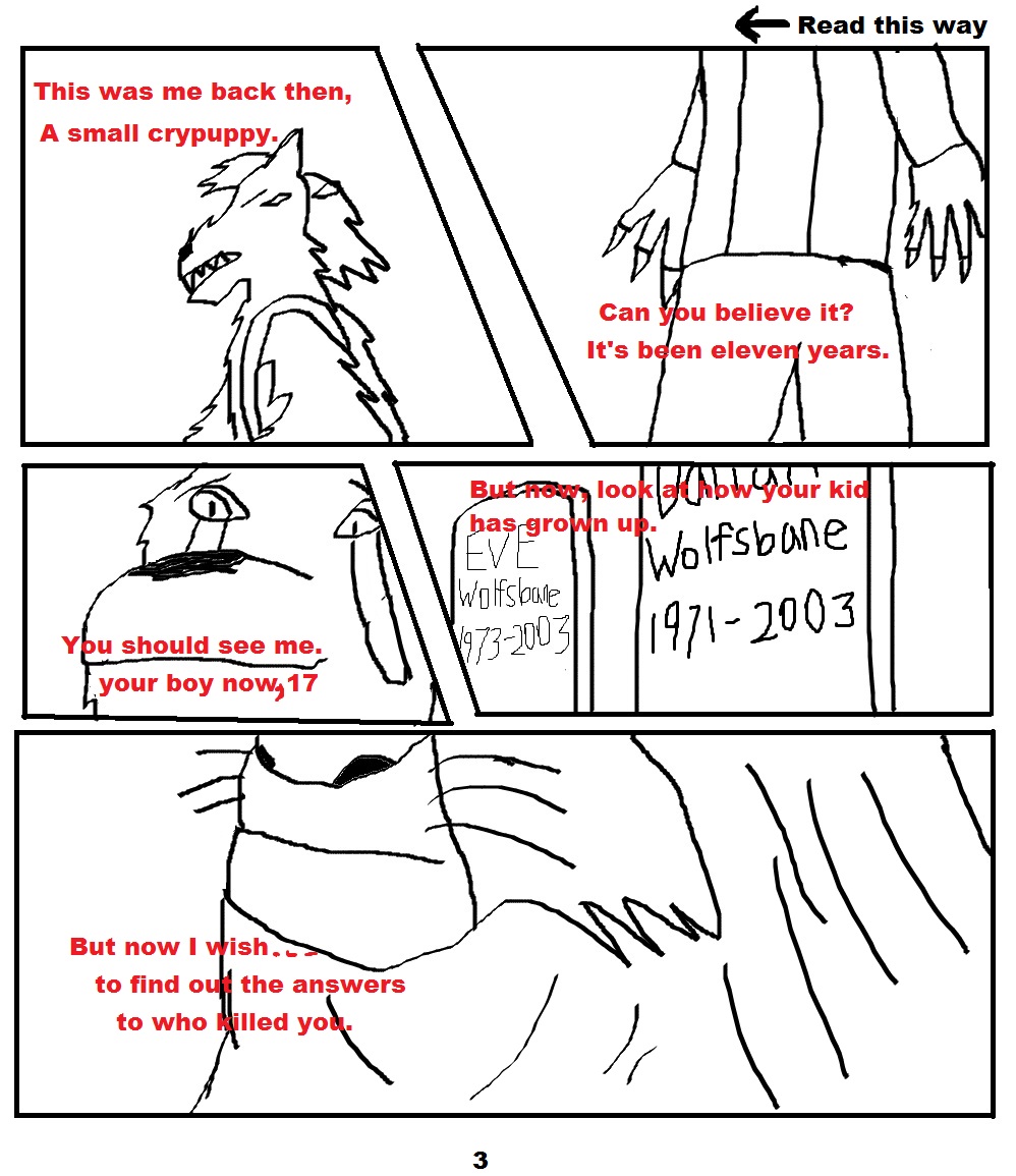 Solar Eclipse Wolf Legend Manga page 3 by Brambleheart92