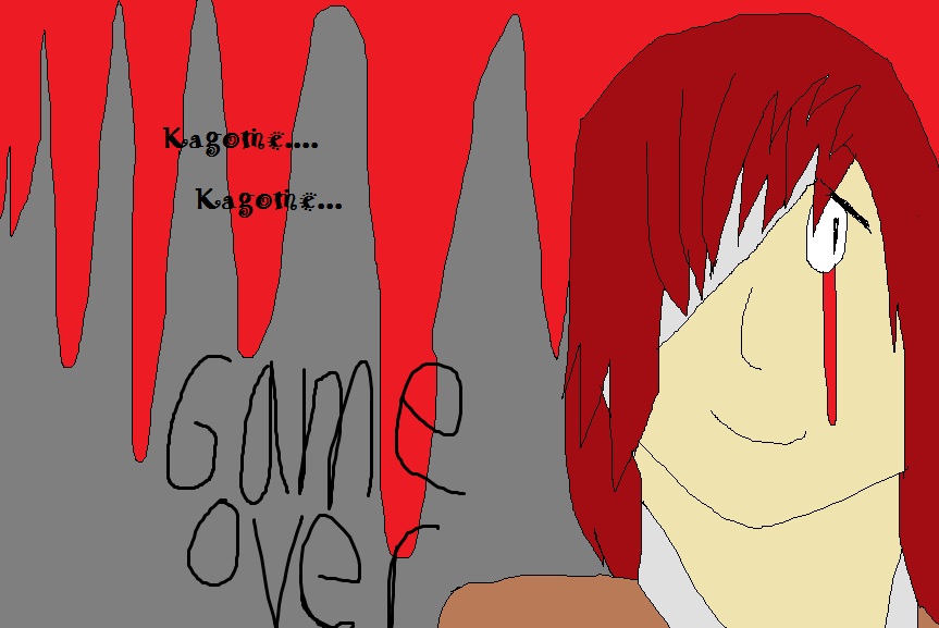 Kagome Kagome game over screen by Brambleheart92