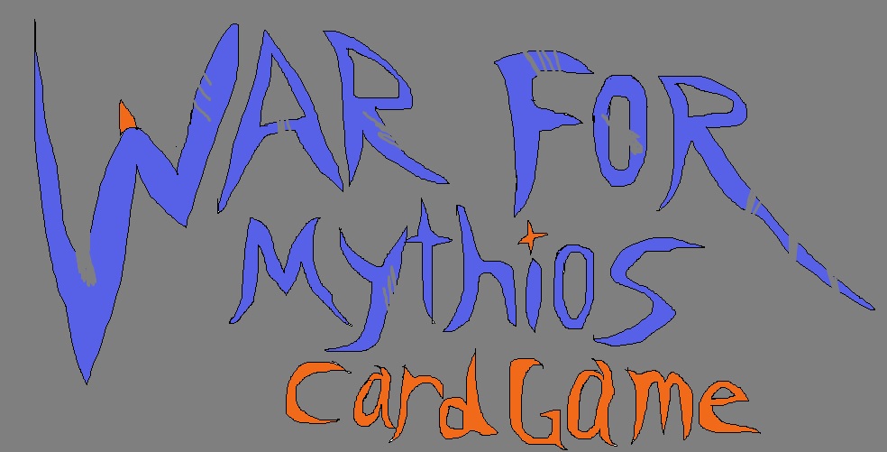 War for Mythios card game logo by Brambleheart92