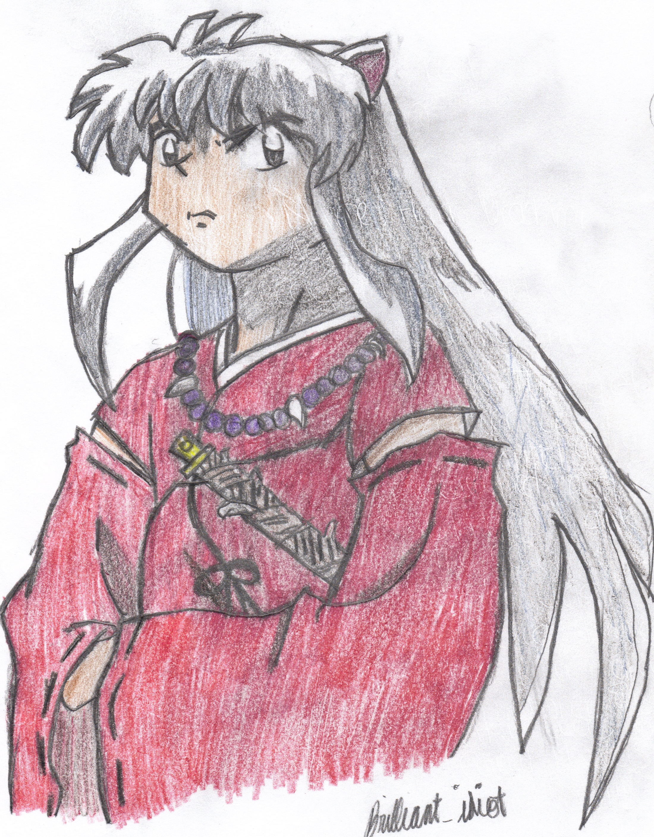 InuYasha in His Aggreviated Mood by Brilliant_idiot