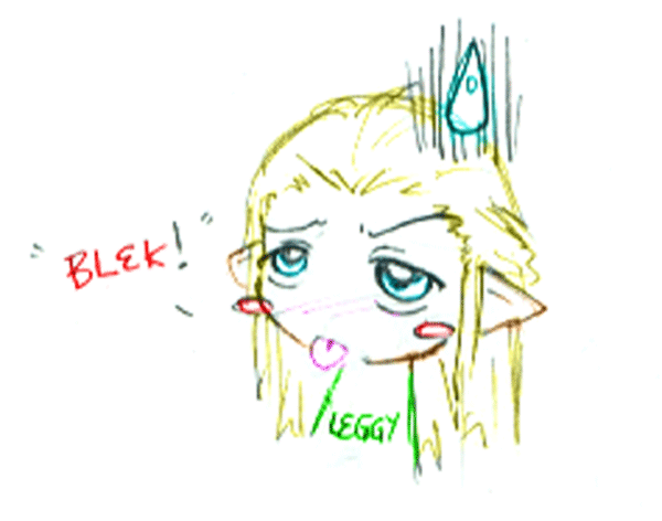 Legolas: "BLEK!" by BrokenDeathAngel